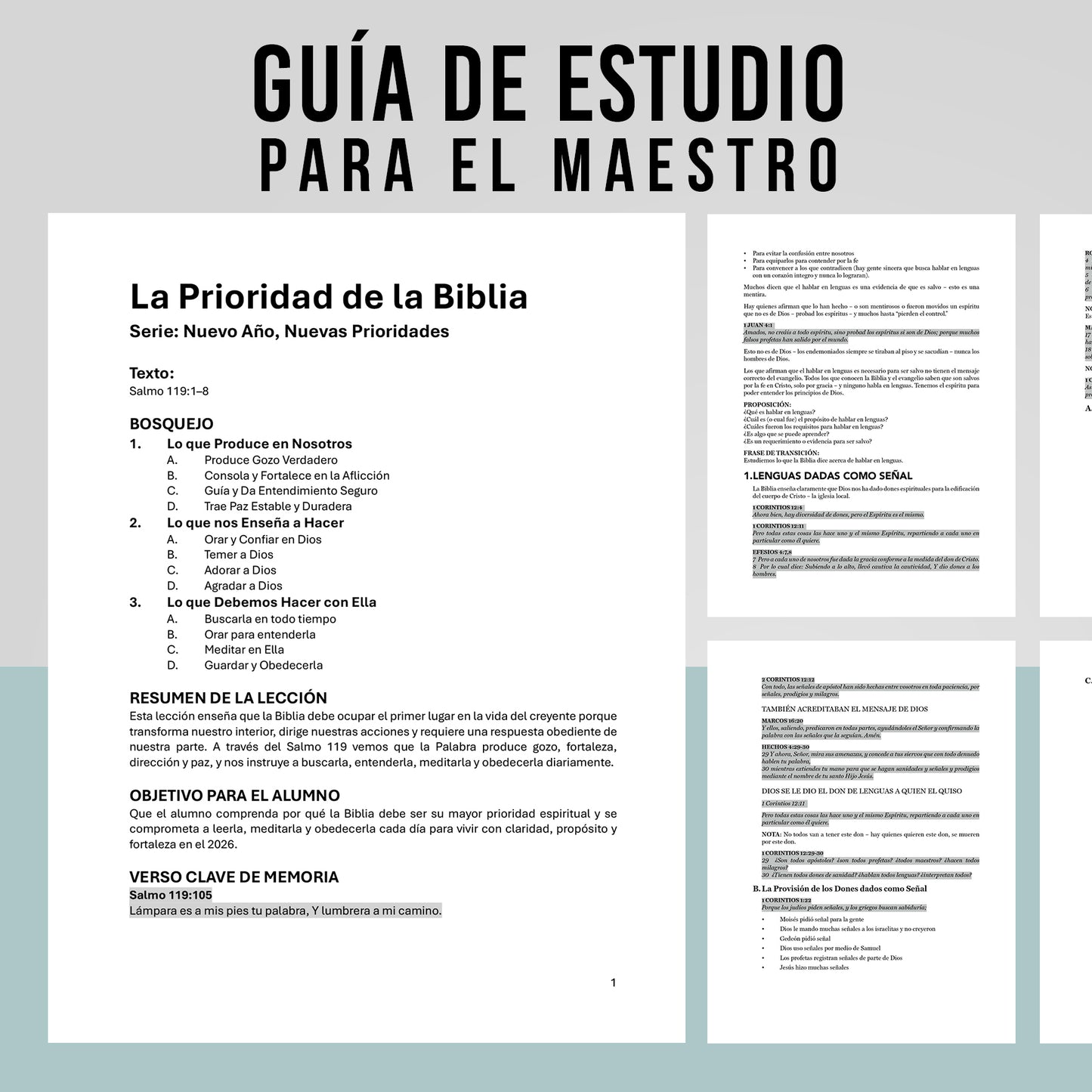 BOSQUEJO: La Prioridad de la Biblia