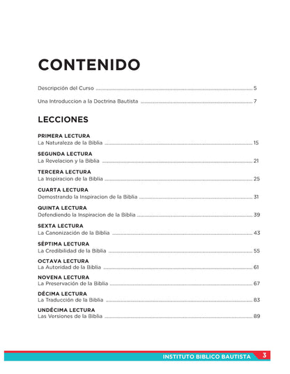 Doctrinas Bíblicas 1 DIGITAL (PDF) – La Doctrina de las Escrituras (Instituto)