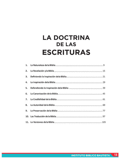 Doctrinas Bíblicas 1 DIGITAL (PDF) – La Doctrina de las Escrituras (Instituto)